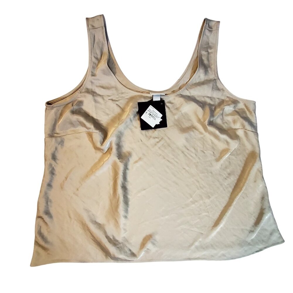 AVAVAV Beige Recycled Polyester Tank Top Size X-Large Recycled material
